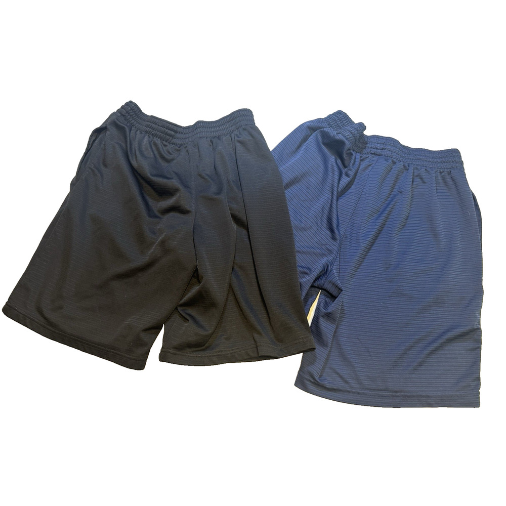 Academy Athletic Shorts 2 pair Blue & Black Sz L Basketball Sports Gorpcore